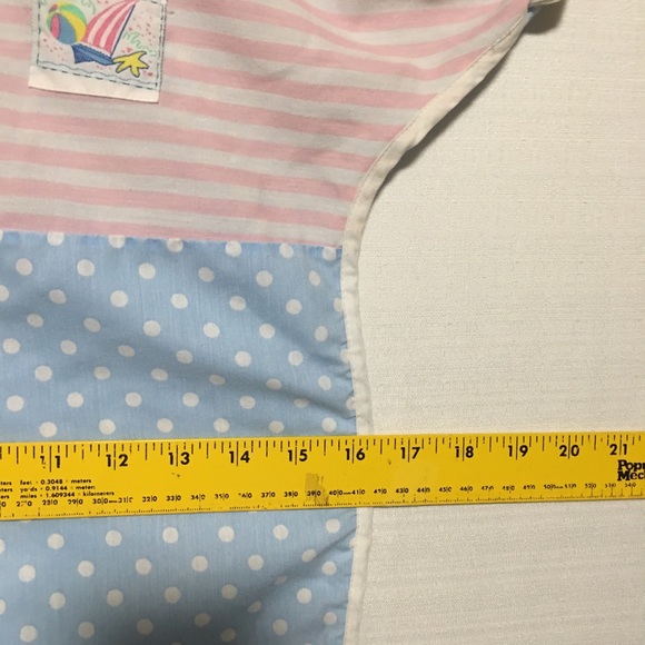 Vtg Precious Originals body suit romper polkadot zips pink blue green white 3T - Picture 9 of 14